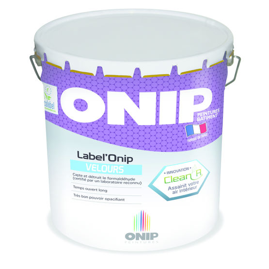 Peinture de finition détruisant les formaldéhydes | Label&#039;Onip Clean&#039;R