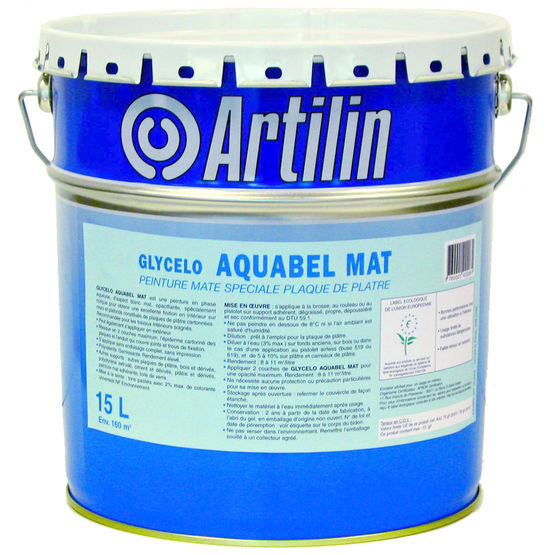 Peinture de finition pour plaques de plâtre | Glycelo Aquabel Mat