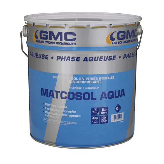 Peinture de sol satinée pour intérieur et extérieur | Matcosol Aqua