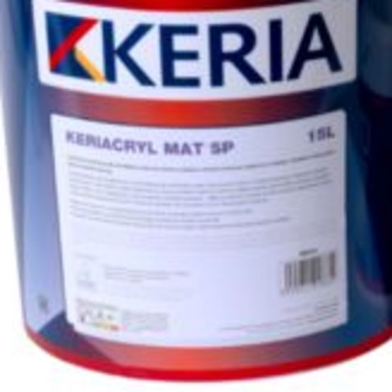  Peinture en phase aqueuse pour murs et plafonds en intérieur | KERIACRYL MAT SP - Film mince à base de résines acryliques ou synthétiques