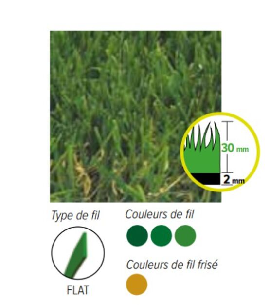 Pelouse synthétique pour espaces extérieurs | SCOTTISH 32 - produit présenté par MEGADIS