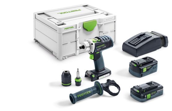  Perceuse-visseuse sans fil | QUADRIVE DRC 18/4 5,2/4,0 I-Plus - FESTOOL