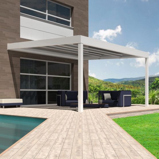 Pergola à toit rétractable polycarbonate | Allure  - produit présenté par ALSOL.FR