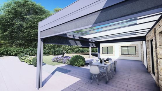 Pergola aluminium à toiture fixe | AMEXSO - produit présenté par AMEXSO