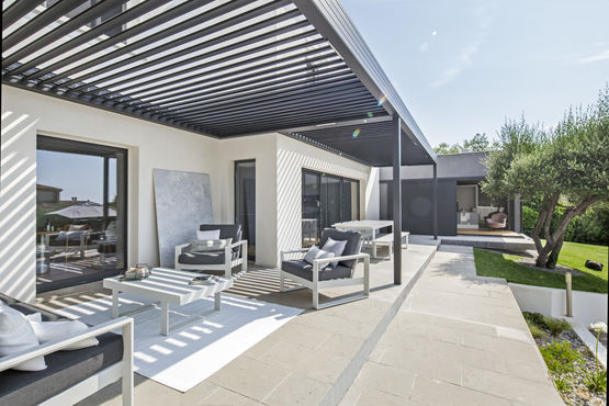  Pergola aluminium bioclimatique motorisée | WALLIS&amp;OUTDOOR - Série 414P - PROFILS SYSTÈMES