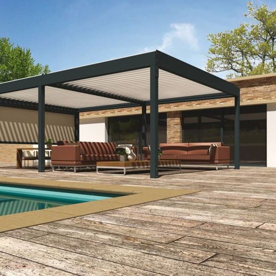 Pergola bioclimatique autoportée | Architect  - produit présenté par ALSOL.FR