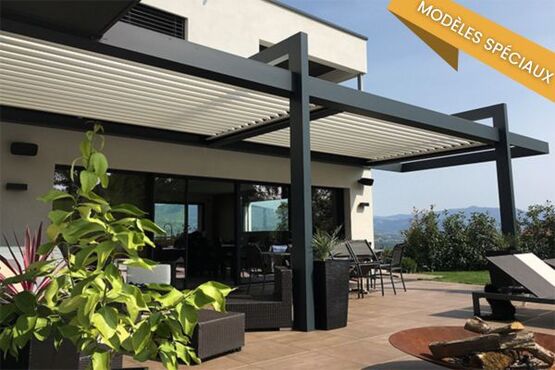  Pergola bioclimatique | Modèle sur mesure avec options de fermeture et commande à distance - Pergolas