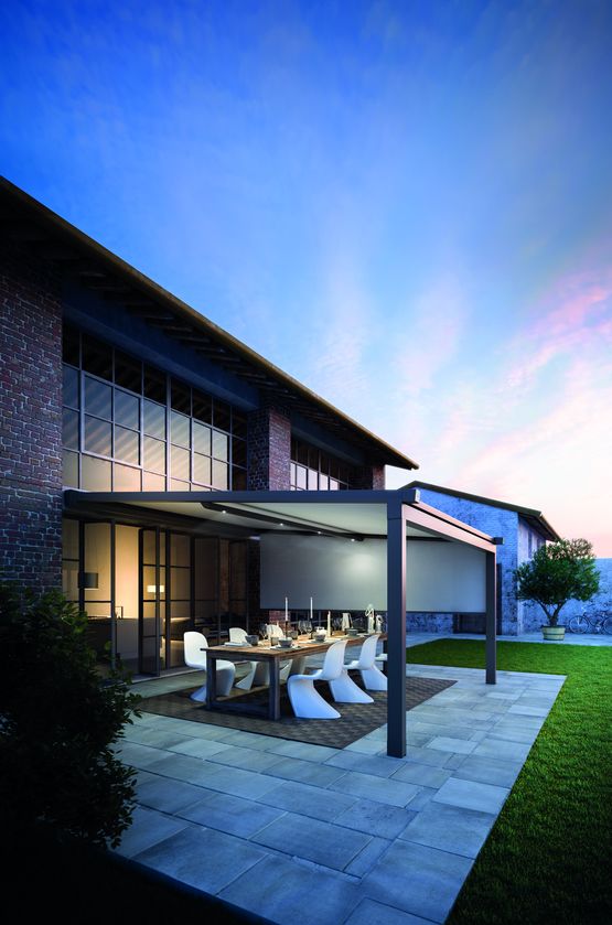  Pergola étanche avec toile à enroulement | XTESA - Pergolas