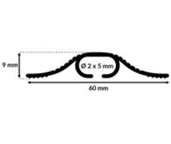  PETIT PASSAGE DE CÂBLE 2 X 5 MM | WATTELEZ  - Équipements de sécurité et de signalisation
