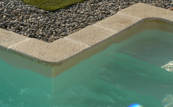  Pièces d'angle en béton | Finitions pour margelles de piscine et habillage de muret - Piscine