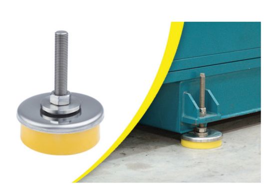  Pied antivibratoire réglable | SUROSOL - Matériaux pour désolidarisation antivibratoire
