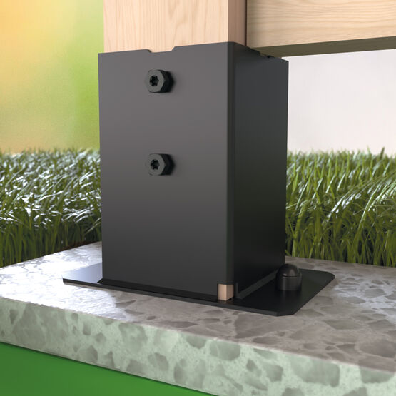  Pied de poteau pour muret et bord de dalle | PPJBMPB - SIMPSON STRONG-TIE