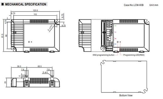  Pilote de diodes électroluminescentes multi-étages AC-DC à sortie modulaire | MEAN WELL LCM-40KN-AUX - CATS