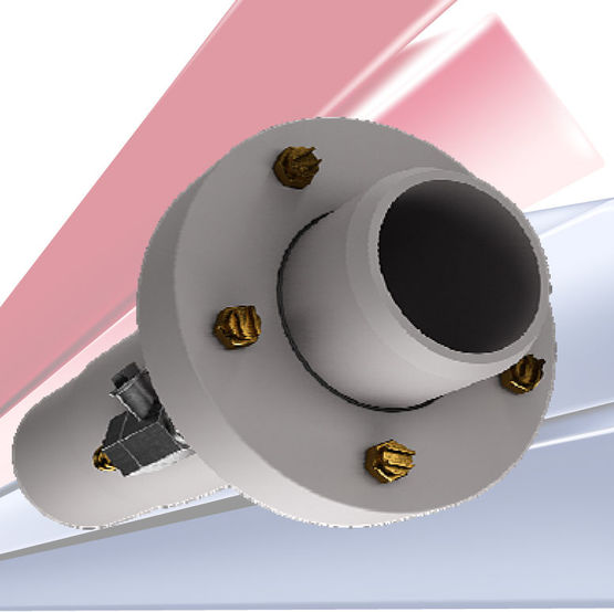 Pistolet de projection avec 5 buses à jet plat pour mélange projeté léger | PISTOLET DE PROJECTION Ø 60 mm