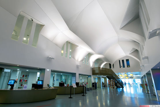  Plafond tendu avec formes 3D - BARRISOL NORMALU