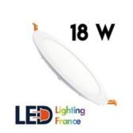 Plafonnier LED Rond Design Extra Plat 18W White | Réf 720-1235 