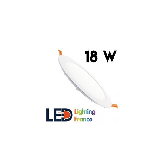  Plafonnier LED Rond Design Extra Plat 18W White | Réf 720-1235  - LED LIGHTING FRANCE