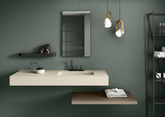 Plan de toilette autoportant avec vasque | PROGRAM COLOUR - produit présenté par HIDROBOX - ABSARA INDUSTRIAL