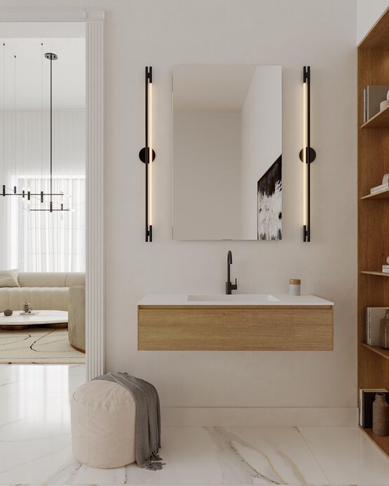 Plan vasque intégré en solid surface | LOM - produit présenté par HIDROBOX - ABSARA INDUSTRIAL