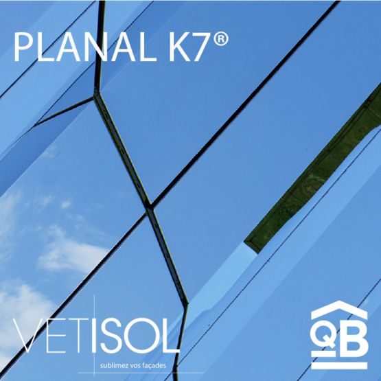 PLANAL® K7 - Cassette métallique thermolaquée associé à une ossature spécifique.