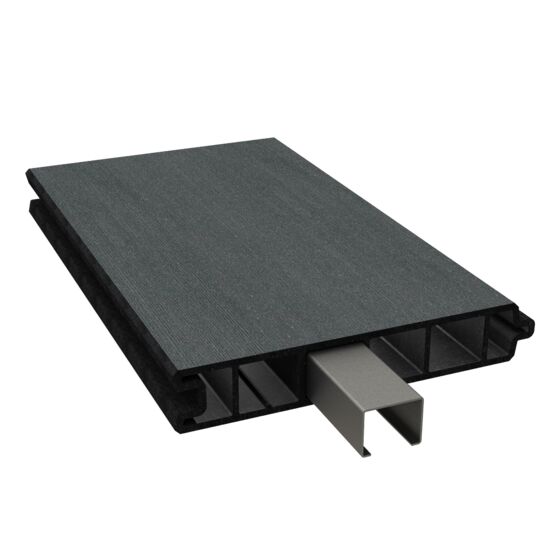 Planche composite bois | Lame rainurée-languettée Graphite Black DF1B150