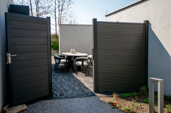  Planche composite bois | Lame rainurée-languettée Graphite Black DUOFUSE DF1B150 - PLASTIVAN
