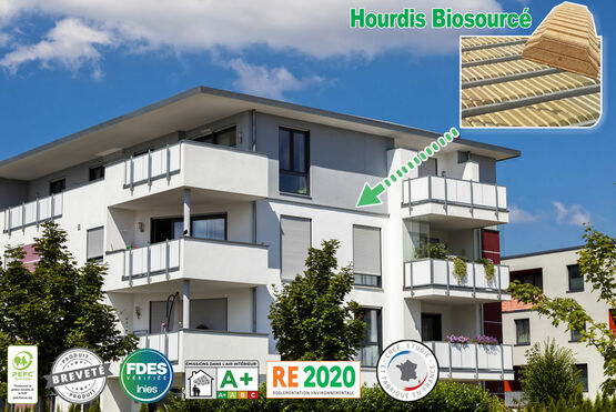 Plancher acoustique biosourcé et bas carbone | Plancher Seacoustic 3 - SEAC