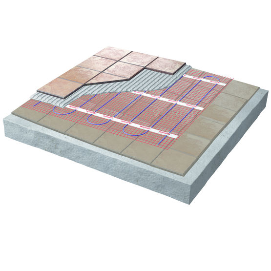 Plancher chauffant électrique spécial salles de bains