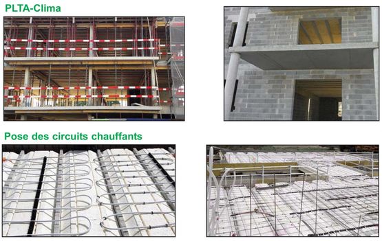 Plancher chauffant intégré sur dalle d&#039;étage légère thermoacoustique | PLTA-Clima - produit présenté par SEAC