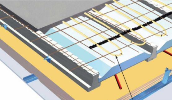  Plancher chauffant intégré sur dalle d'étage légère thermoacoustique - Seacoustic 5 - SEAC