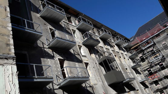  Plancher mixte acier béton de faible épaisseur | Profilés à queue d&#039;aronde LEWIS - BATIMENT DIFFUSION