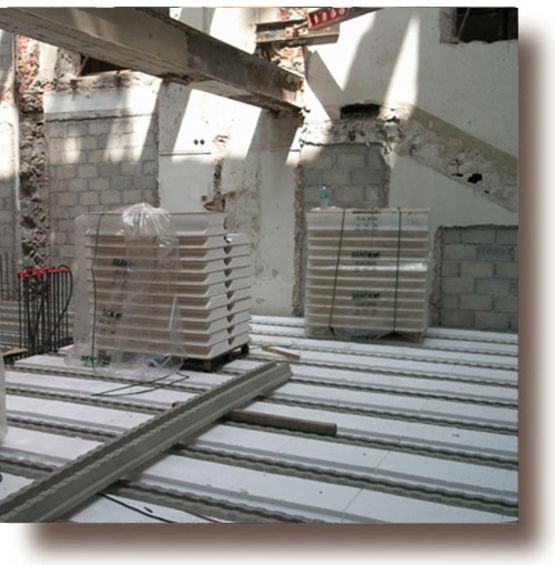  Plancher pour traitement des ponts thermiques en toiture-terrasse | Seacbois Toiture Terrasse - Rupteurs de ponts thermiques