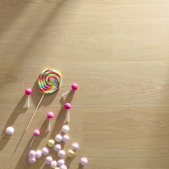  Planches longues en vinyle  pour pose flottante au système d&#039;encliquetage | Paris Tan F001  - Lames vinyle ou PVC