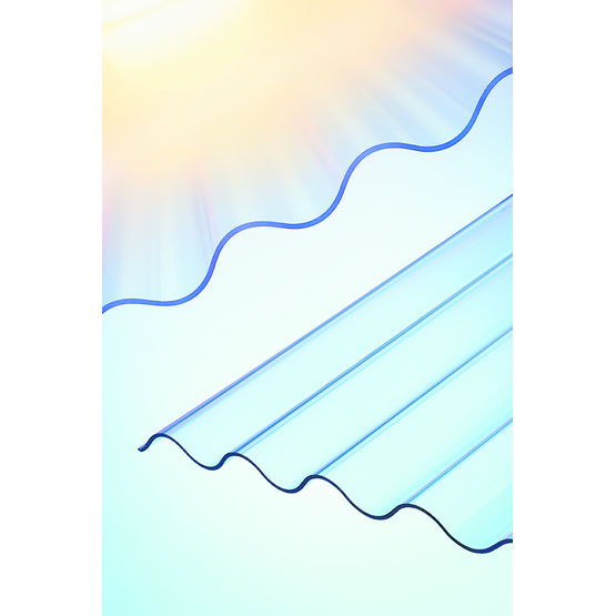 Plaque alvéolaire ou ondulée, transparente ou translucide | Plexiglas Heatstop
