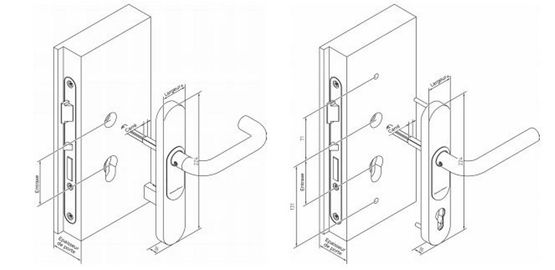  Plaque-béquille électronique SmartHandle 3062 | DOORMONITORING sans câblage - Béquille de portes