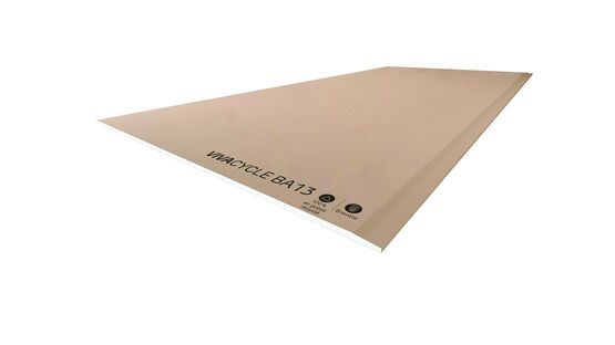 Plaque de plâtre BA13 standard en gypse 100 % recyclé | VivaCycle BA13  STD - produit présenté par SINIAT