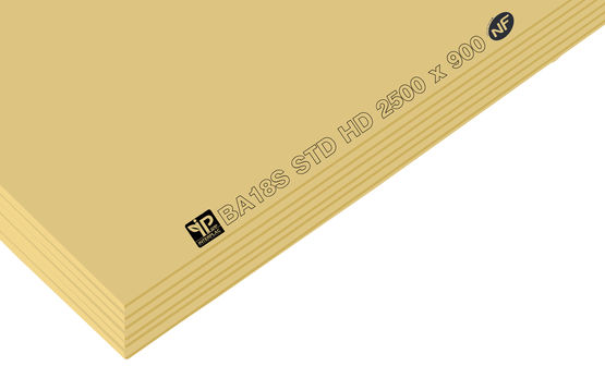  Plaque de plâtre BA18S Standard Haute Dureté | BA1809STD - Autres plaques de plâtre