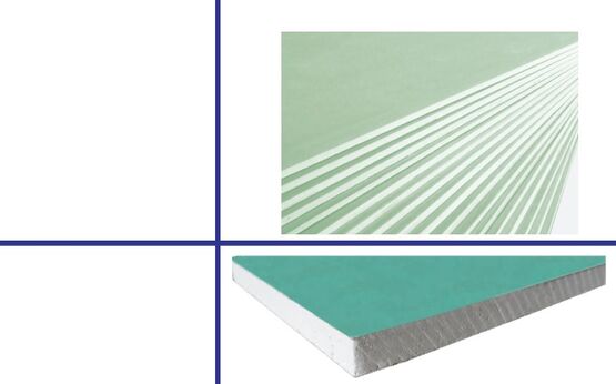  Plaque de plâtre hydrofuge pour plafonds suspendus, murs rideaux, cloisons avec humidité | 2LI SERVICE  - 2LI SERVICE