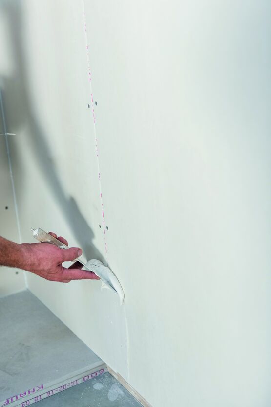  Plaque de plâtre hydrofuge sous DTA pour cloisons de locaux humides exigeants | Hydroproof Cloison - KNAUF
