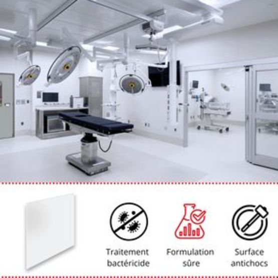  Plaque de protection murale bactéricide | Acrovyn Bactéricide - CS FRANCE