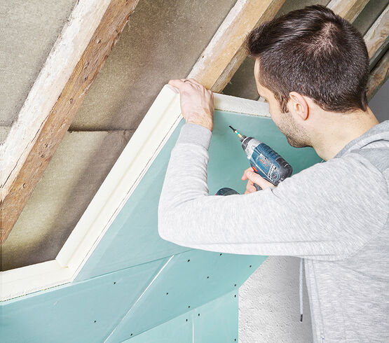 Plaque isolante PIR pour combles en ITI | Utherm Attic L Gyp - produit présenté par UNILIN INSULATION 