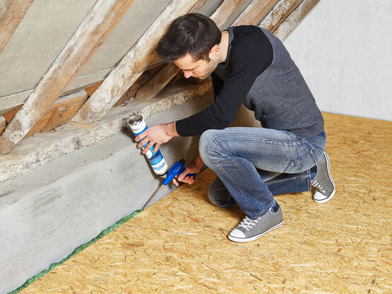  Plaque isolante PIR pour sols de grenier | Utherm Attic L OSB - Panneaux isolants en polyuréthane