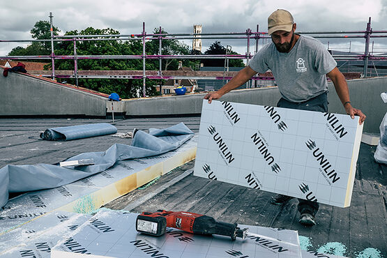  Plaque isolante PIR pour toitures terrasses | Utherm Roof L - UNILIN INSULATION 