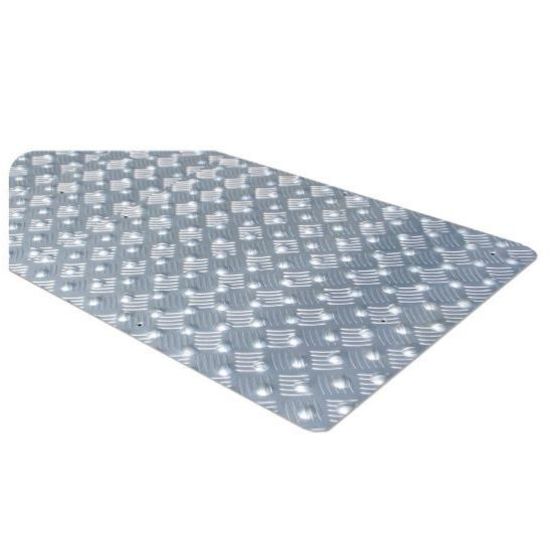  Plaque podotactile en aluminium ou acier inox brossé | DALLE PODOTACTILE MÉTAL SUR MESURE - ADESOL - TECNO-K