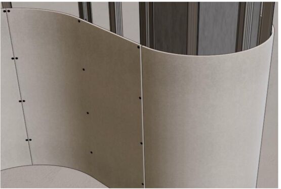  Plaques flexibles concaves et convexes pour le placoplâtre | CobraFlex - I PROFILI SRL