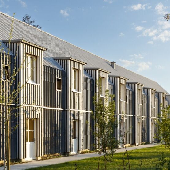  Plaques ondulées en fibres-ciment pour façade | PO5 &amp; PO6 Teinte Naturelle - ETERNIT