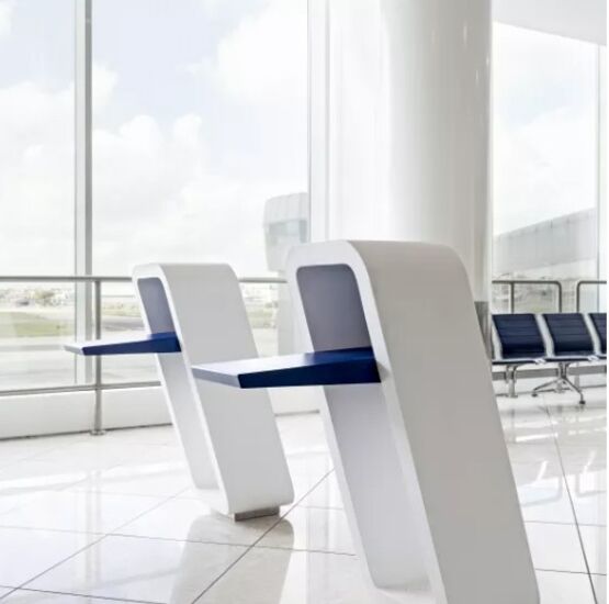 Plaques Solid Surface pour aménagement d’aéroports et zones à fort trafic | HIMACS  - produit présenté par HIMACS | LX HAUSYS EUROPE