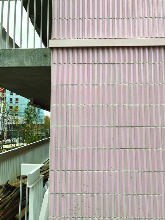  Plaquette de parement émaillée en teintes sur mesure pour façade | Plaquettes Emaillées Colorées - RAIRIES MONTRIEUX