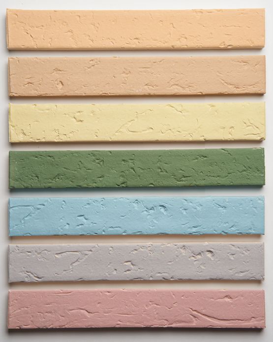  Plaquette de parement Engobe | Terre cuite Colorée - Parements décoratifs pour façade