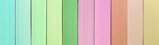  Plaquettes de terre cuite lisses ou structurées en gamme de teintes pastels | Engobé pastel - RAIRIES MONTRIEUX